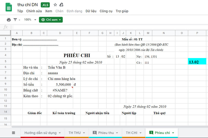 Làm việc với nhiều bảng tính Worksheet trong Excel