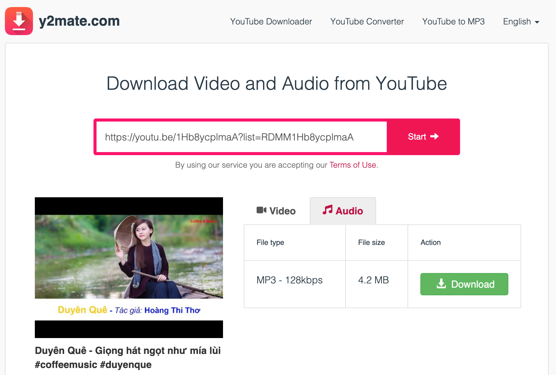 Hướng dẫn cách tách nhạc từ Video Youtube