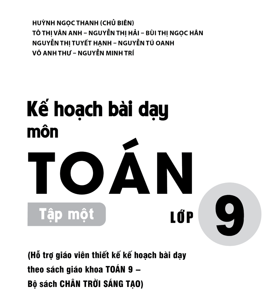 Giáo Án Toán 9 Học Kỳ 1 Chân Trời Sáng Tạo mới nhất 2024