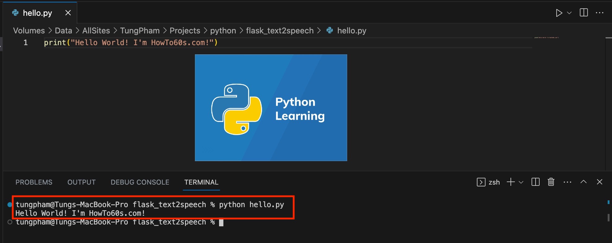 Viết mã và chạy chương trình đầu tiên với Python