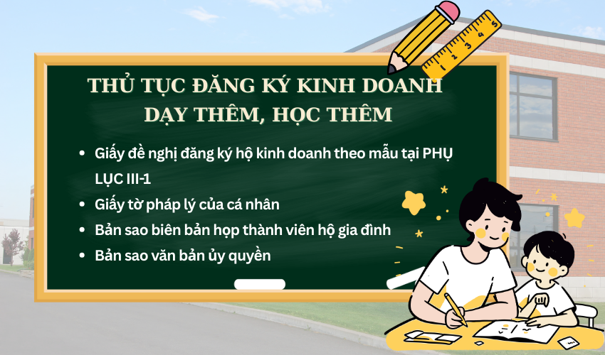 Hướng dẫn thủ tục đăng ký kinh doanh dạy thêm